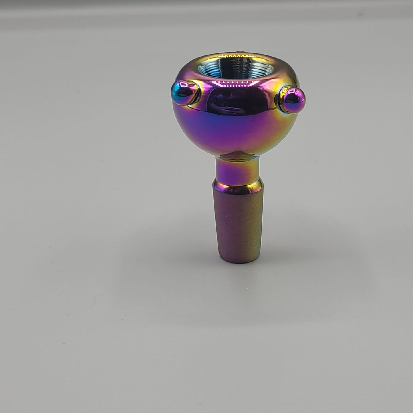 14mm Rainbow Coated Male Glass Bowl