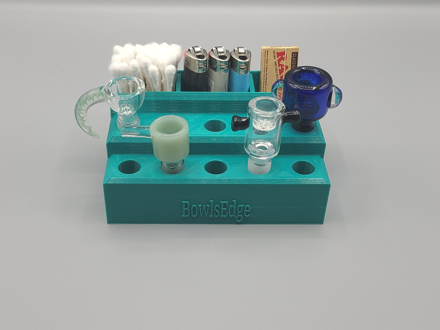Green Bowl Banger Stand, 14mm / 18mm Bowl Display, Smoking Accessories, 420 Gifts for Her, 420 Gifts for Him, 420 3D