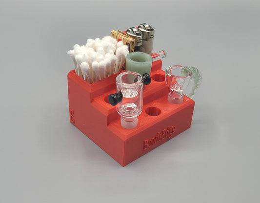 Bowl Stand with Storage, 14mm / 18mm Bowl Display, Smoking Accessories