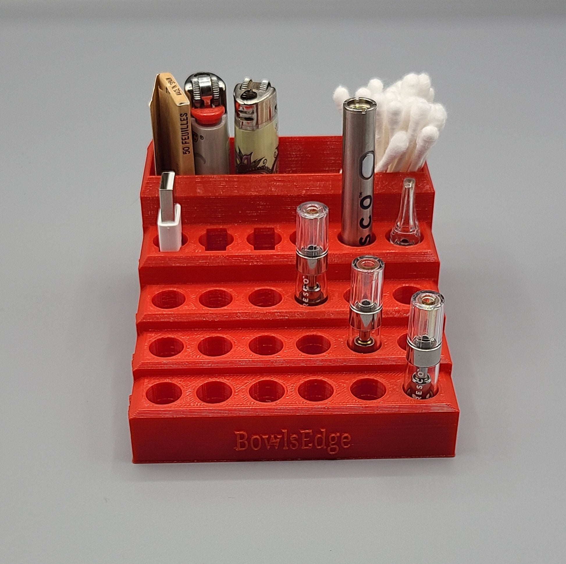 510 Cartridge Holder With Two Spaces and Storage 