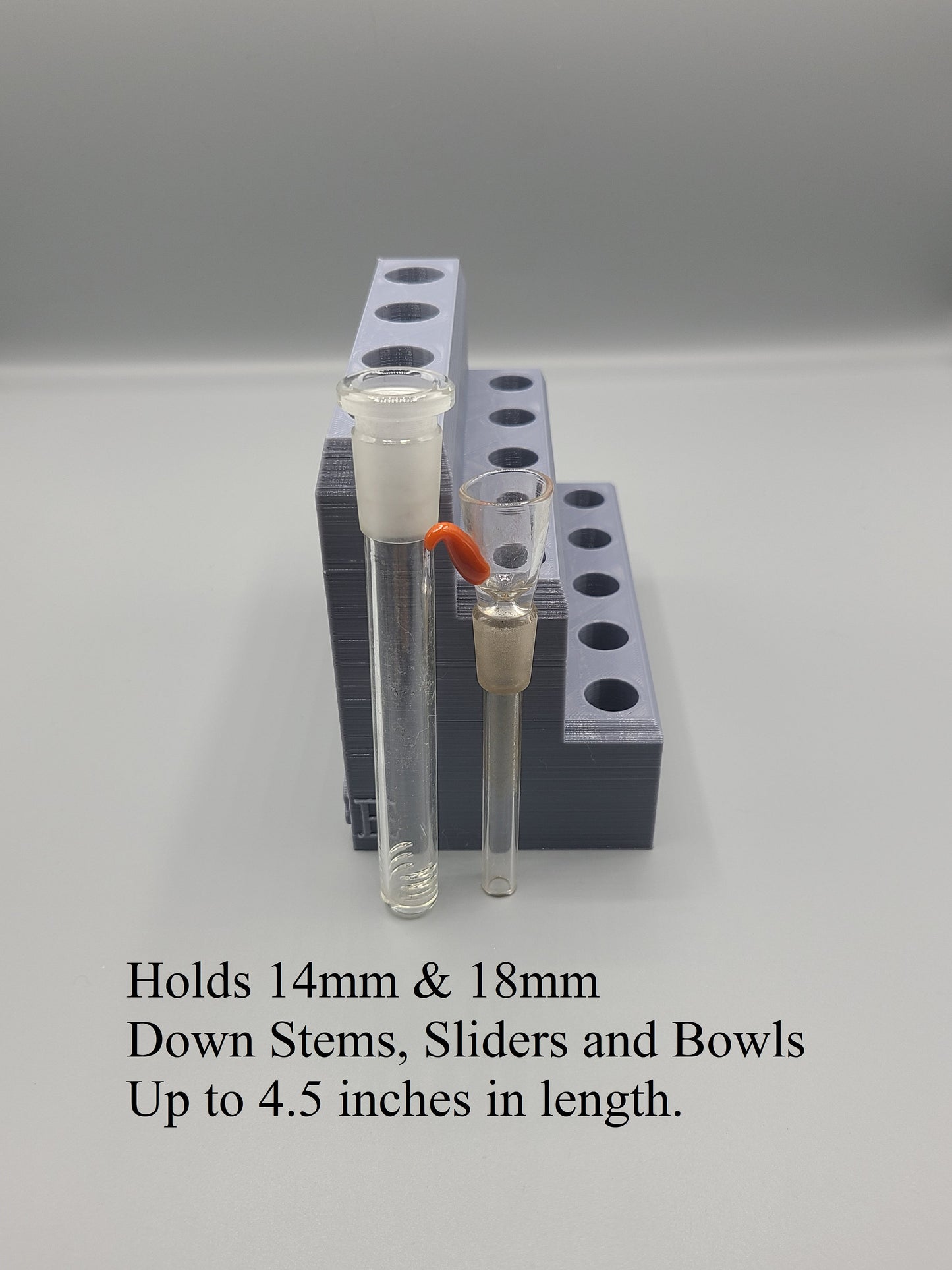 Downstem Bowl Banger Stand Display, 14mm & 18 mm