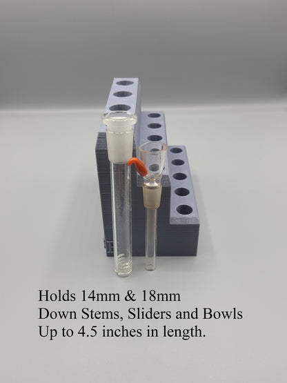 Downstem Bowl Banger Stand Display, 14mm & 18 mm